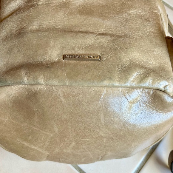 Rebecca Minkoff Medium Julian Leather Backpack Light Beige - Picture 4 of 4